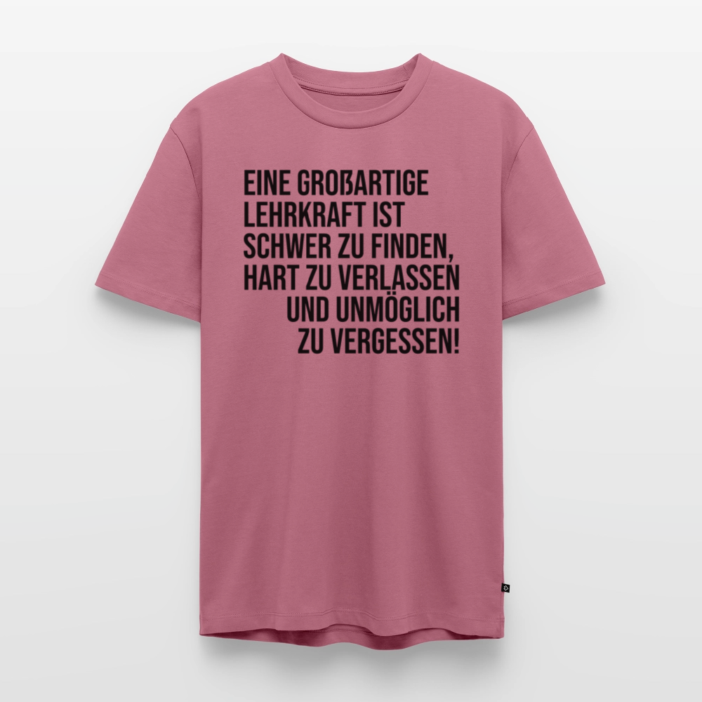 Großartige Lehrkraft - Männer Premium T-Shirt - Mauve