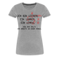 Ich bin Leerer - Frauen Premium T-Shirt - Grau meliert