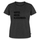 Kaffee, Kreide. Klassenbuch. - Frauen Premium T-Shirt - Anthrazit meliert