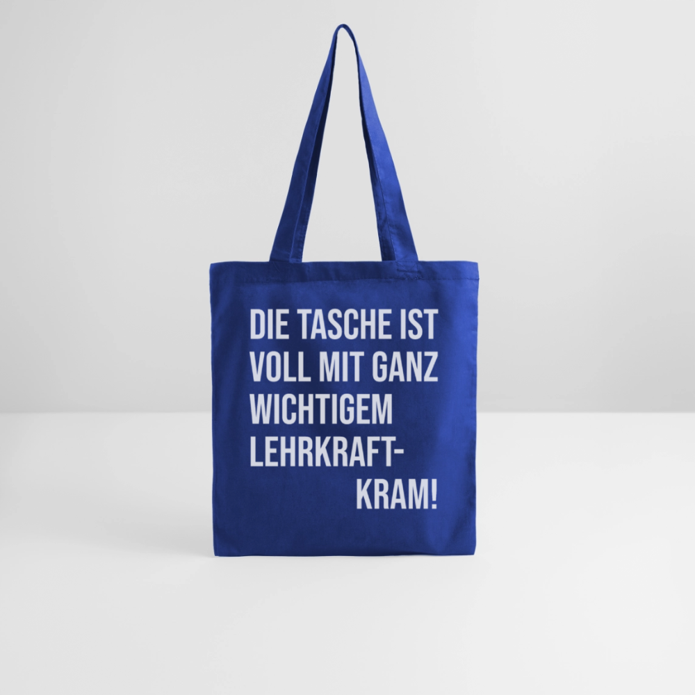 Lehrkraftkram - Stoffbeutel - Royalblau