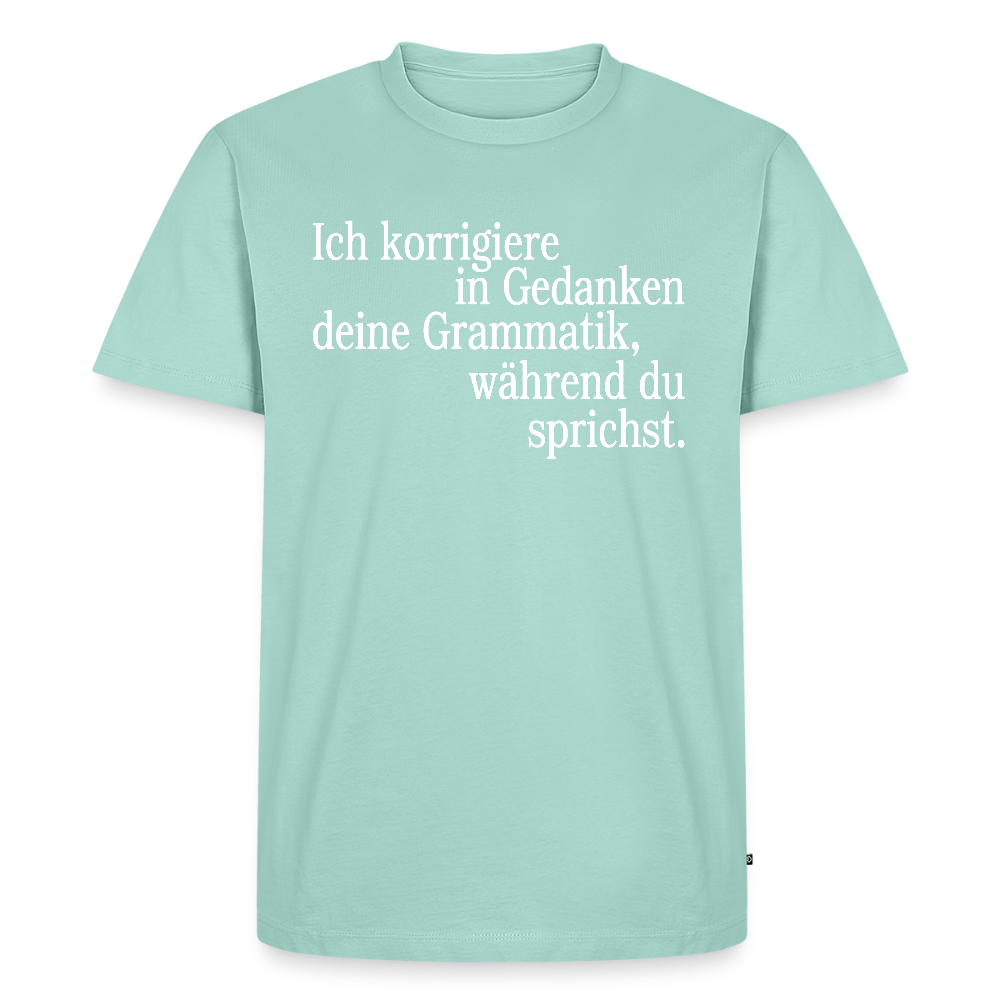 Grammatik - Männer Premium T-Shirt - Mint 