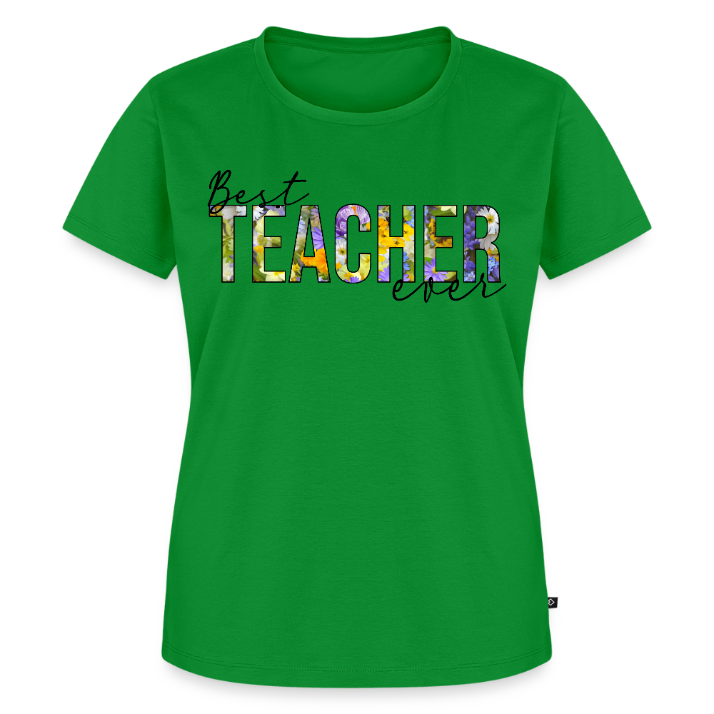Best Teacher Ever - Frauen Premium T-Shirt - Grün