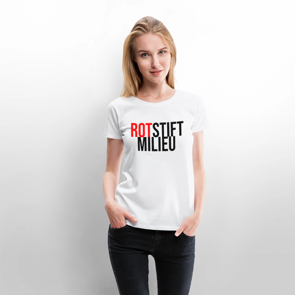 Rotstiftmilieu - Frauen Premium T-Shirt - Weiß