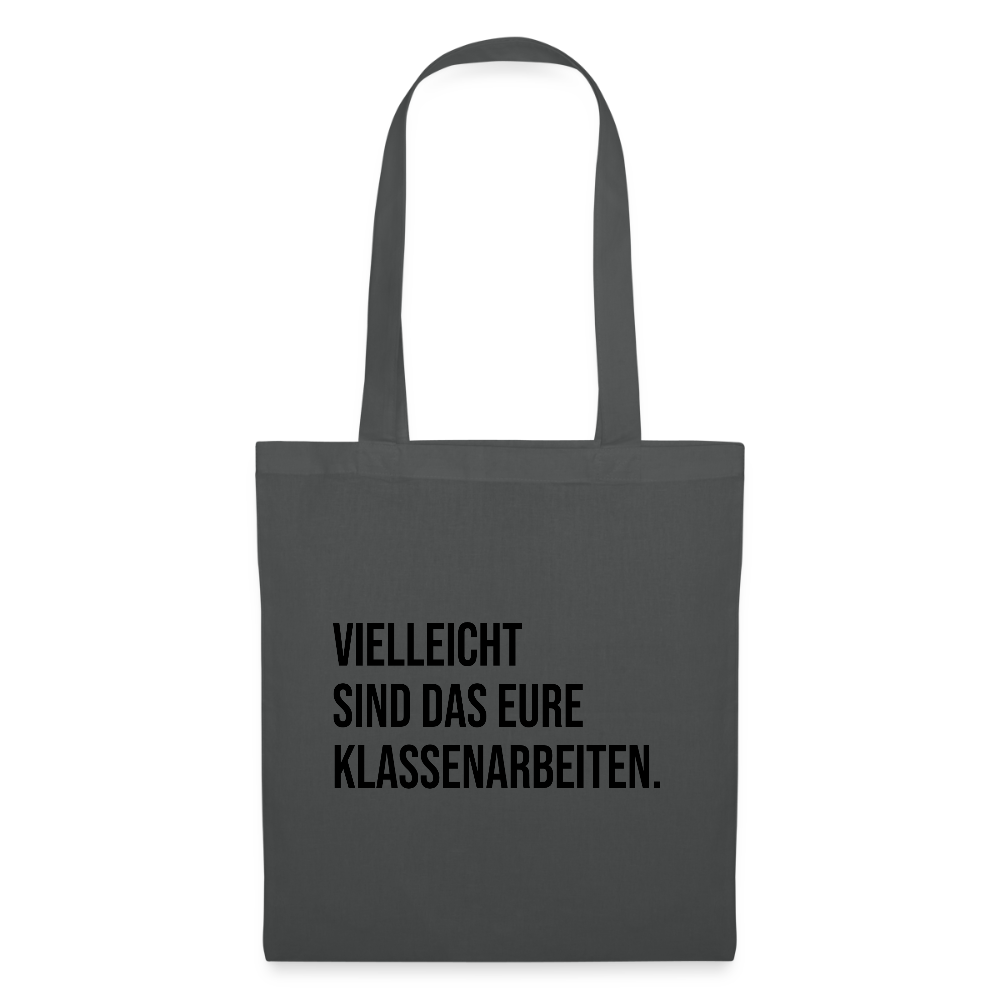 Klassenarbeiten- Stoffbeutel - Graphite