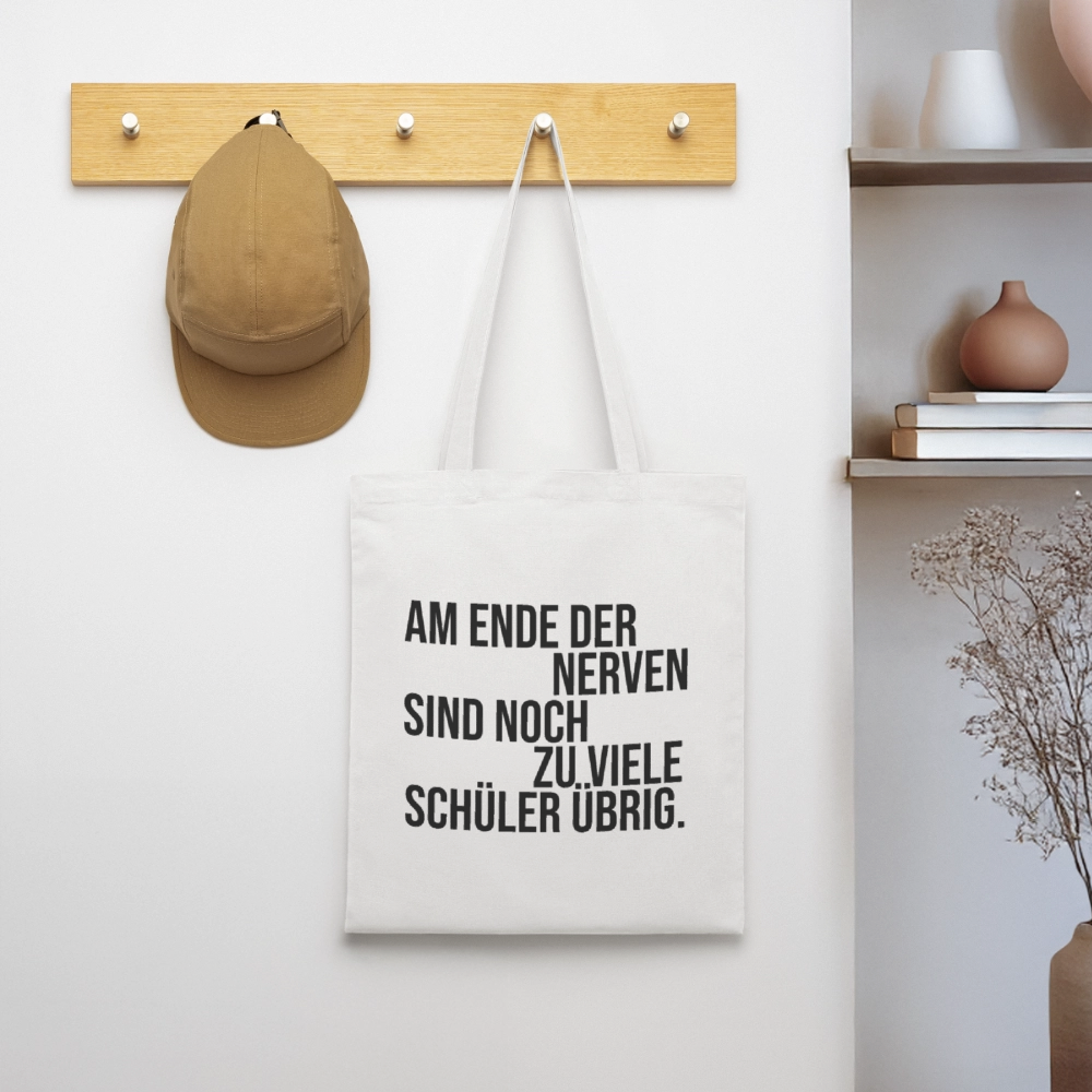 Zu viele Schüler - Stoffbeutel - Weiß
