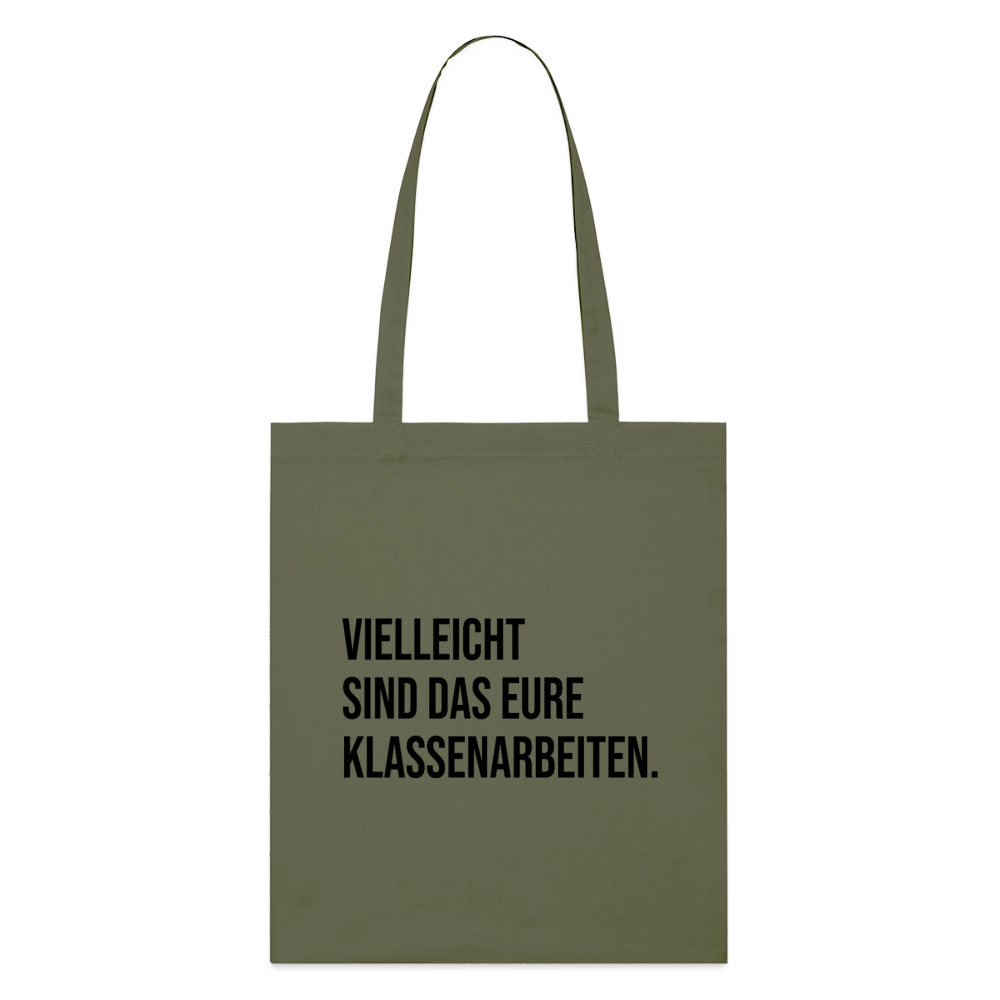 Klassenarbeiten - Bio-Stoffbeutel - Khaki