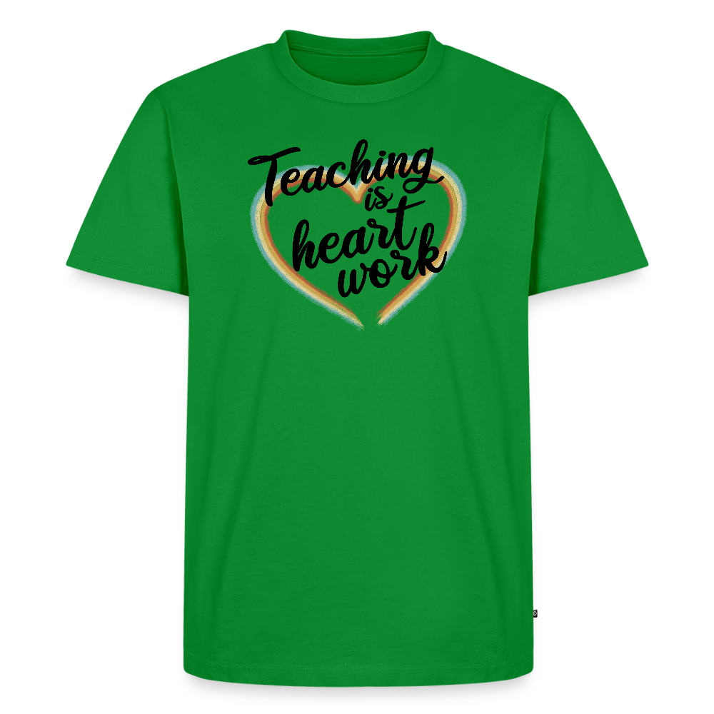 Heart work - Männer Premium T-Shirt - Grün