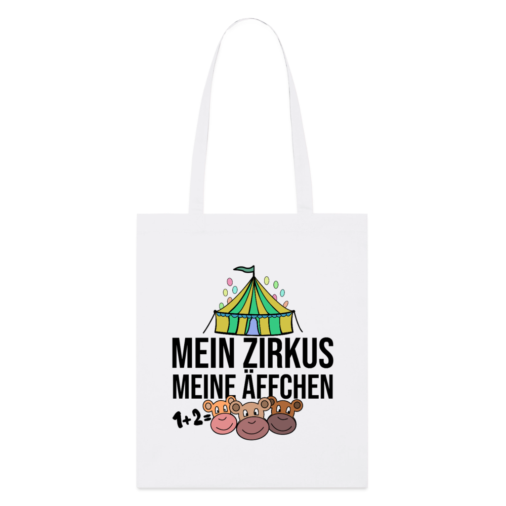 Mein Zirkus - Bio-Stoffbeutel - Weiß