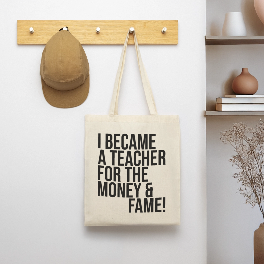 Money & Fame - Stoffbeutel - Natur
