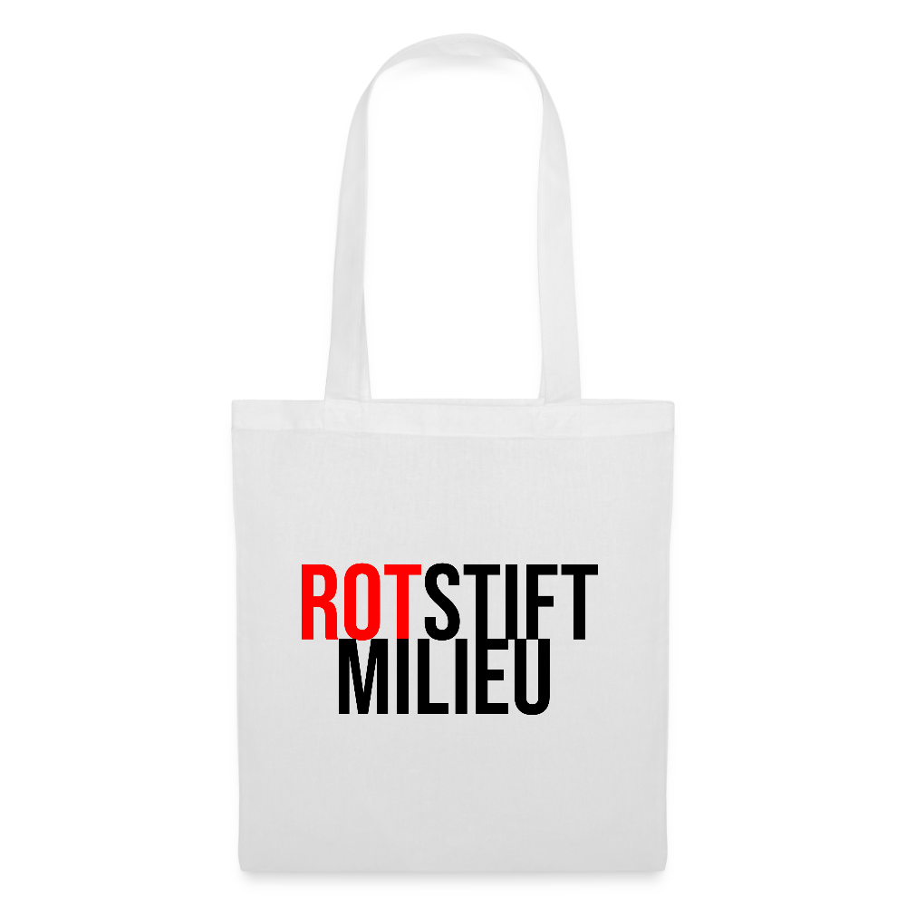 Rotstiftmilieu - Stoffbeutel - Weiß