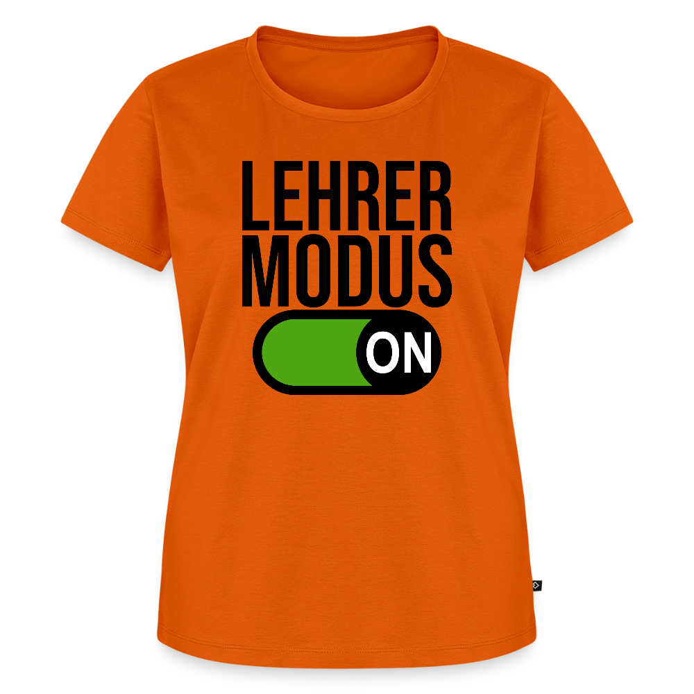 Lehrer Modus on - Frauen Premium T-Shirt - Orange 