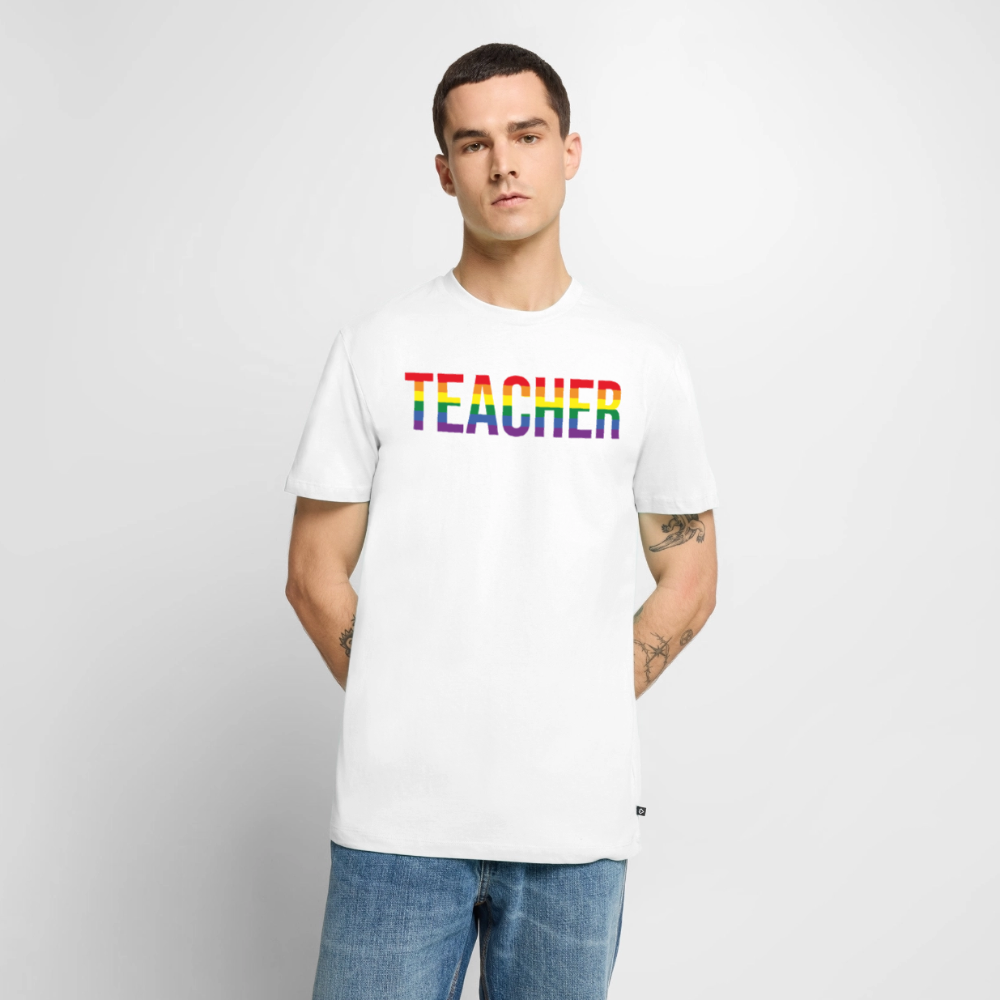 Teacher - Männer Premium T-Shirt - Weiß