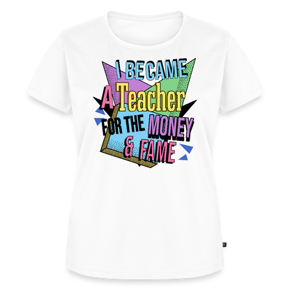 Money & Fame 90's - Frauen Premium T-Shirt - Weiß