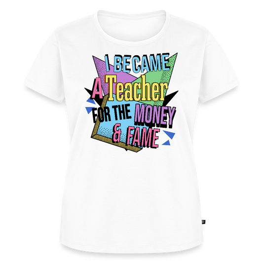 Money & Fame 90's - Frauen Premium T-Shirt - Weiß