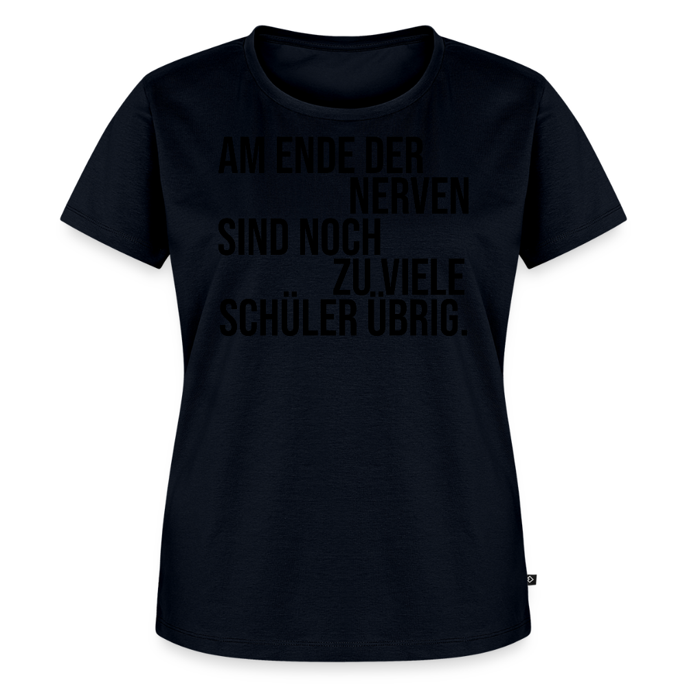 Zu viele Schüler - Frauen Premium T-Shirt - Navy