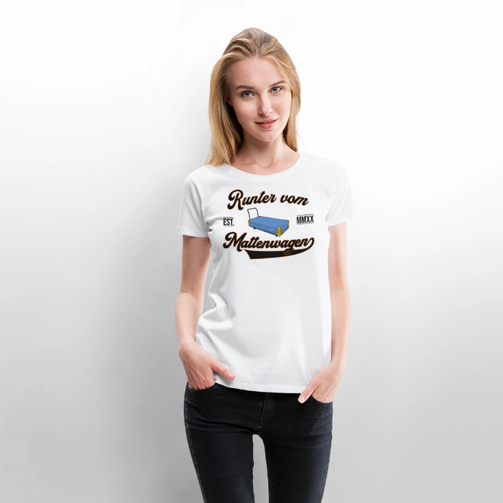 Mattenwagen - Frauen Premium T-Shirt - Weiß