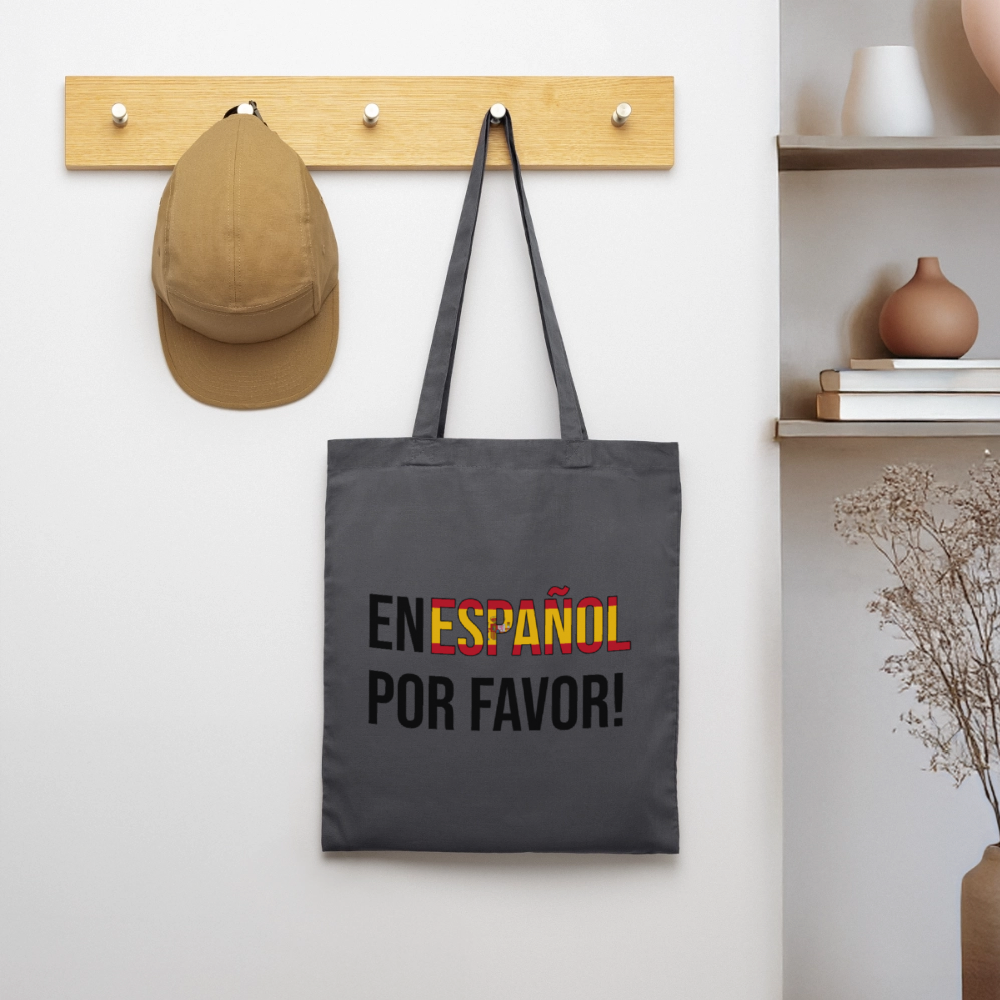 En Español por vavor - Stoffbeutel - Graphite