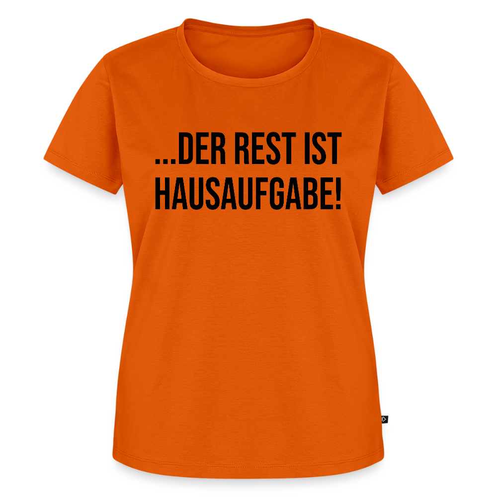 Hausaufgabe - Frauen Premium T-Shirt - Orange 
