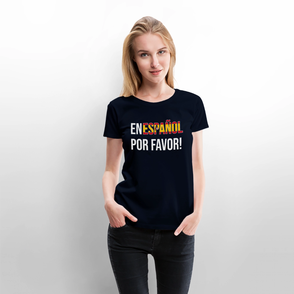 En Espanol por favor! - Frauen Premium T-Shirt - Navy