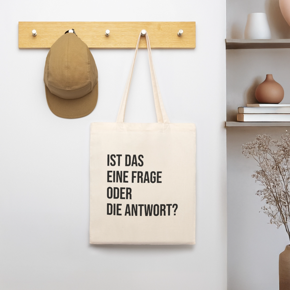 Frage?! - Bio-Stoffbeutel - Natur