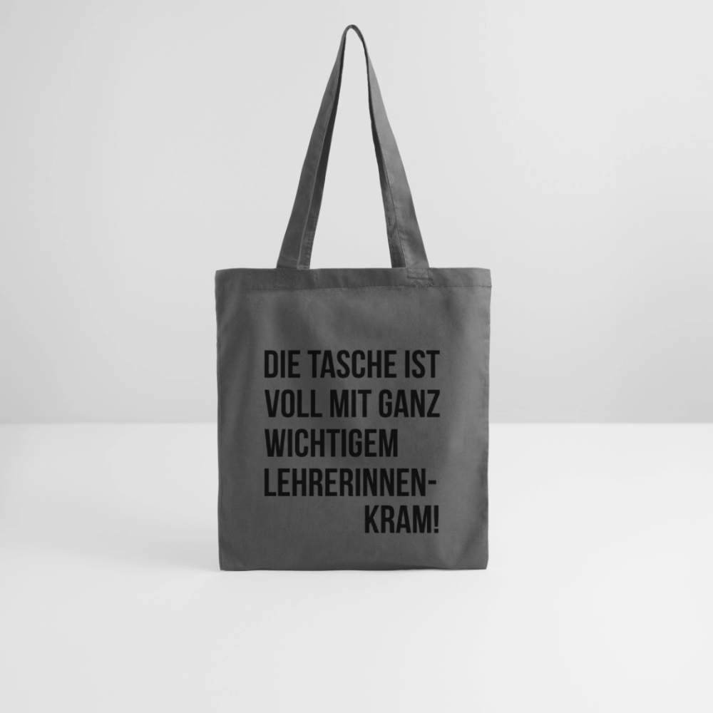 Lehrerinnenkram - Stoffbeutel - Graphite