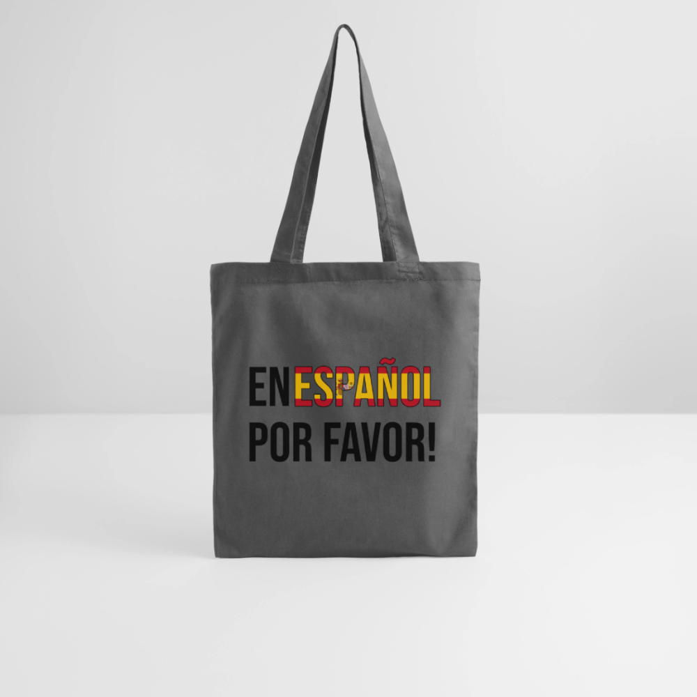 En Español por vavor - Stoffbeutel - Graphite