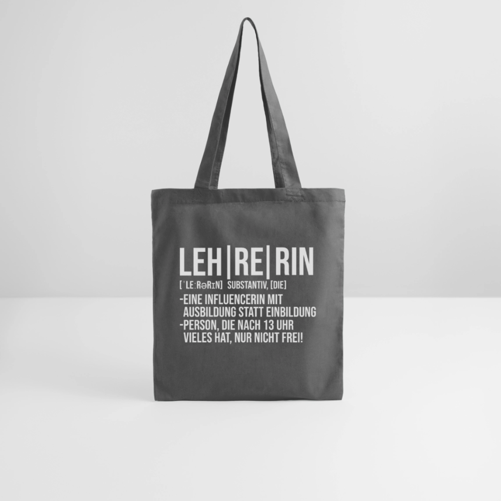 Leh-re-rin - Stoffbeutel - Graphite