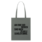 Zu viele Schüler - Bio-Stoffbeutel - Anthrazit