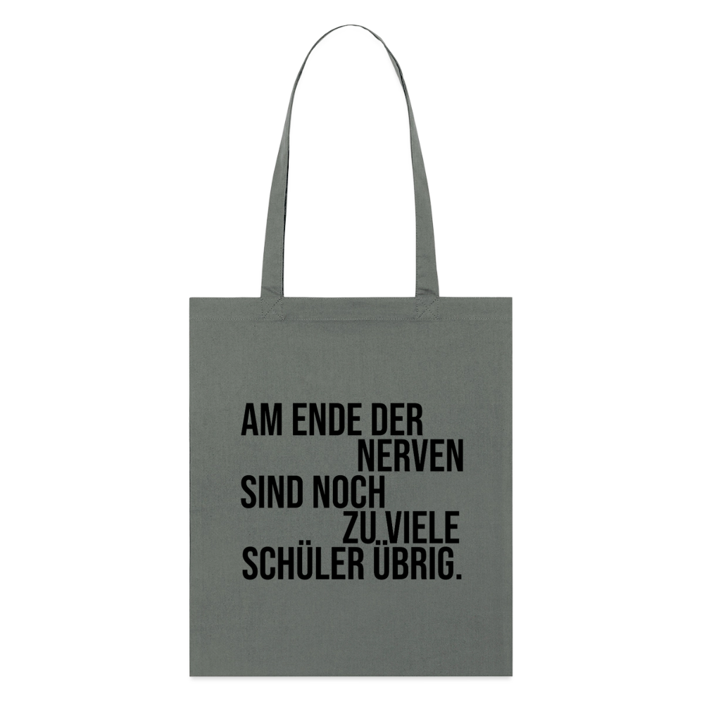 Zu viele Schüler - Bio-Stoffbeutel - Anthrazit