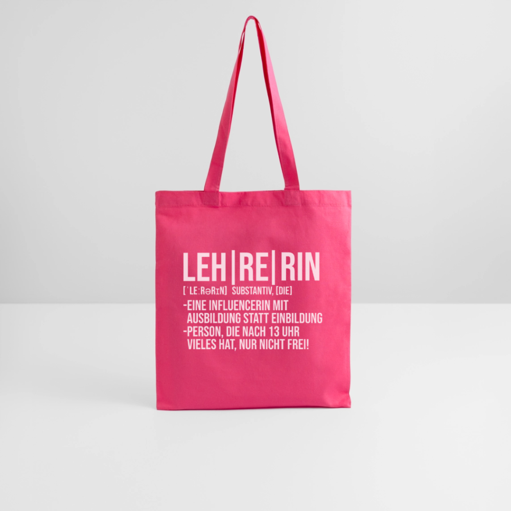 Leh-re-rin - Stoffbeutel - Azalea