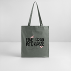 Frau mit Klasse - Bio-Stoffbeutel - Anthrazit