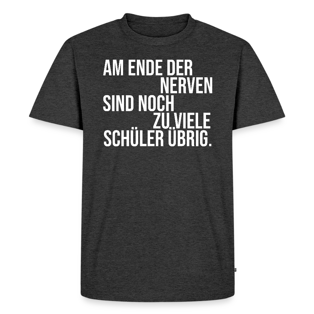 Zu viele Schüler - Männer Premium T-Shirt - Anthrazit meliert