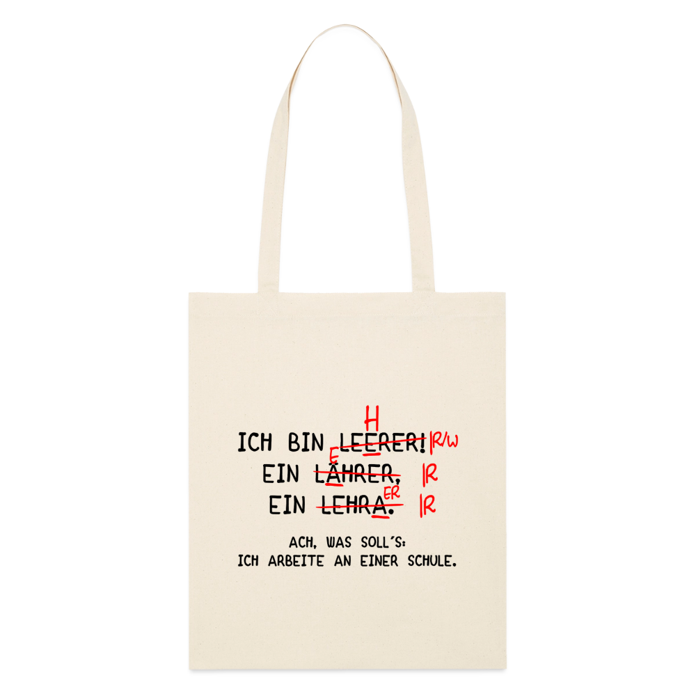 Lehrer - Bio-Stoffbeutel - Natur