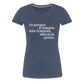 Grammatik - Frauen Premium T-Shirt - Blau meliert