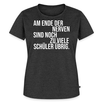 Zu viele Schüler - Frauen Premium T-Shirt - Anthrazit meliert