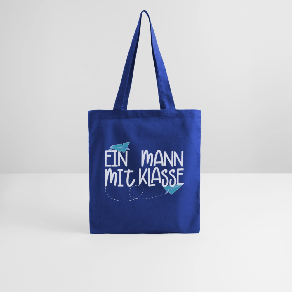 Ein Mann mit Klasse - Stoffbeutel - Royalblau