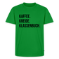 Kaffee. Kreide. Klassenbuch - Männer Premium T-Shirt - Grün