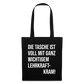 Lehrkraftkram - Stoffbeutel - Schwarz