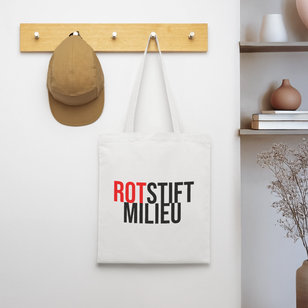 Rotstiftmilieu - Stoffbeutel - Weiß