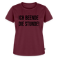 Ich beende die Stunde! - Frauen Premium T-Shirt - Burgunderrot