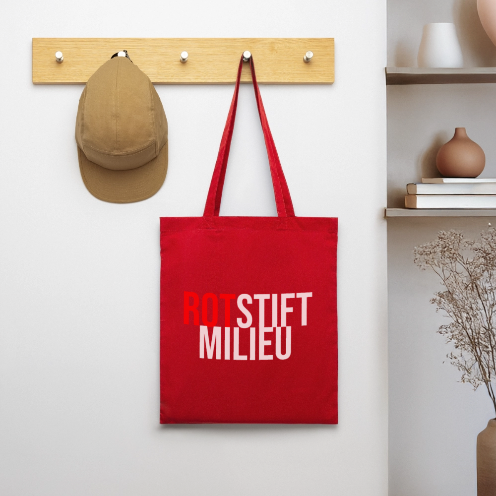 Rotstiftmilieu - Stoffbeutel - Rot