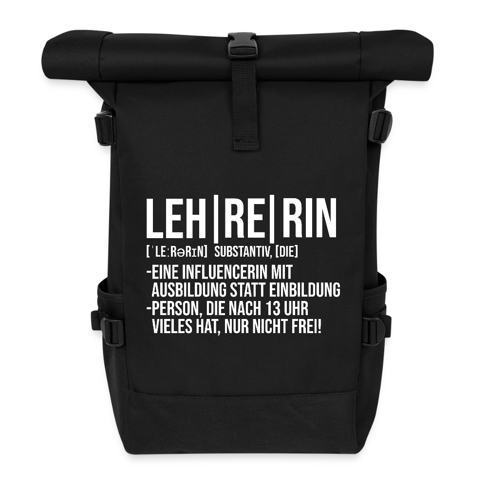Leh-Re-Rin - Rolltop Rucksack - Schwarz