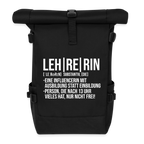 Leh-Re-Rin - Rolltop Rucksack - Schwarz