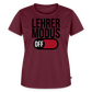 Lehrer Modus off - Frauen Premium T-Shirt - Burgunderrot
