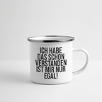 Verstanden - Emaille-Tasse - Weiß