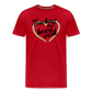 Heart work - Männer Premium T-Shirt - Rot