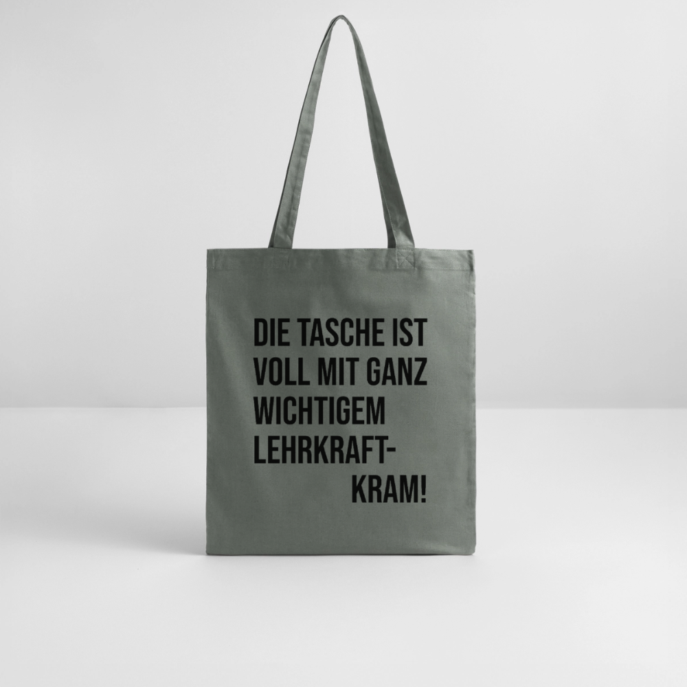 Lehrkraftkram - Bio-Stoffbeutel - Anthrazit