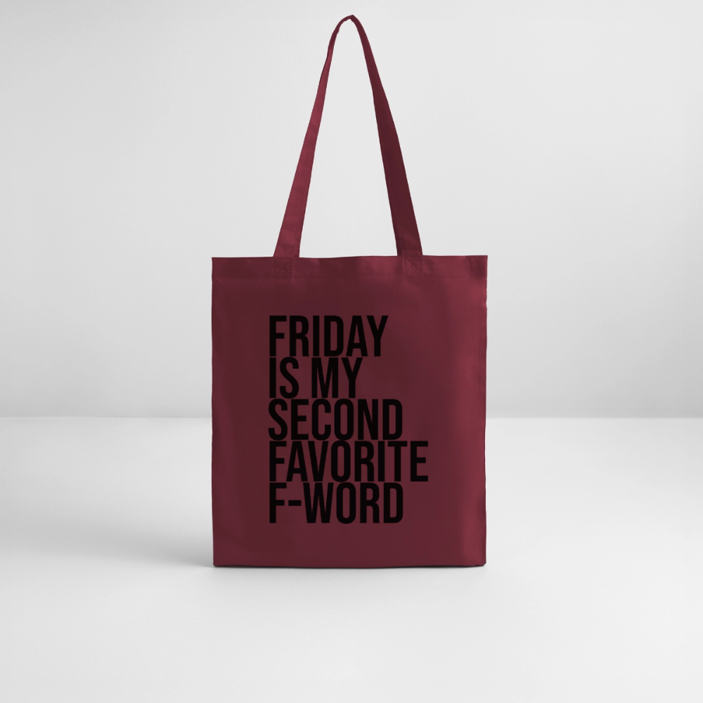 Friday - Bio-Stoffbeutel - Burgunderrot