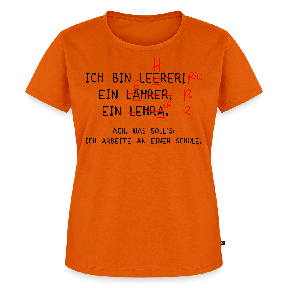 Ich bin Leerer - Frauen Premium T-Shirt - Orange 