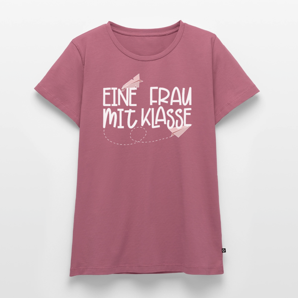 Eine Frau mit Klasse - Frauen Premium T-Shirt - Mauve
